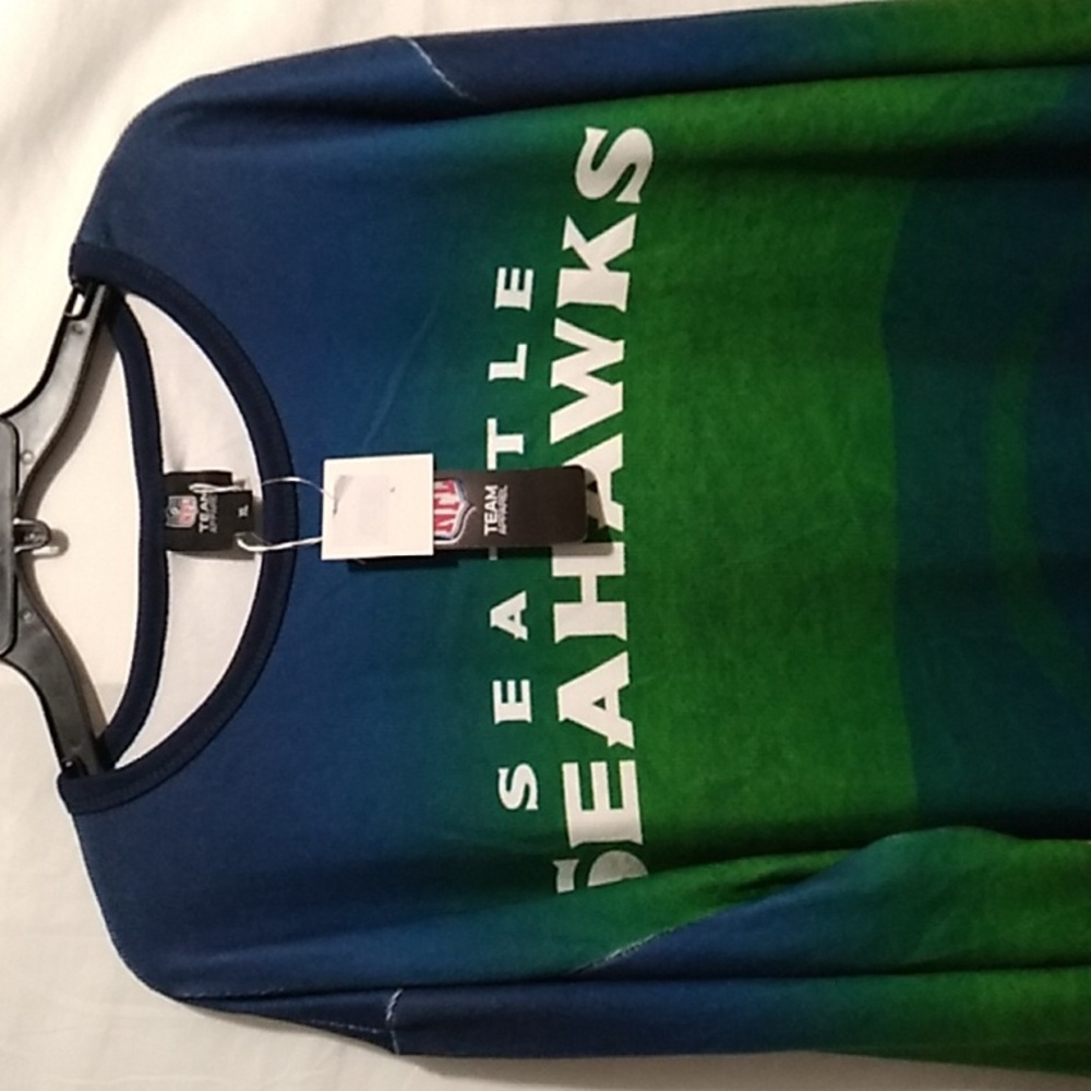 SALE! NWT Seattle Seahawks Team Apparel Sweater Sz.XL (BX32) - Picture 2 of 12